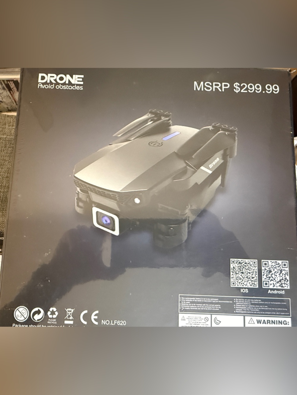 Compact Black Camera Drone for VR & Aerial Footage